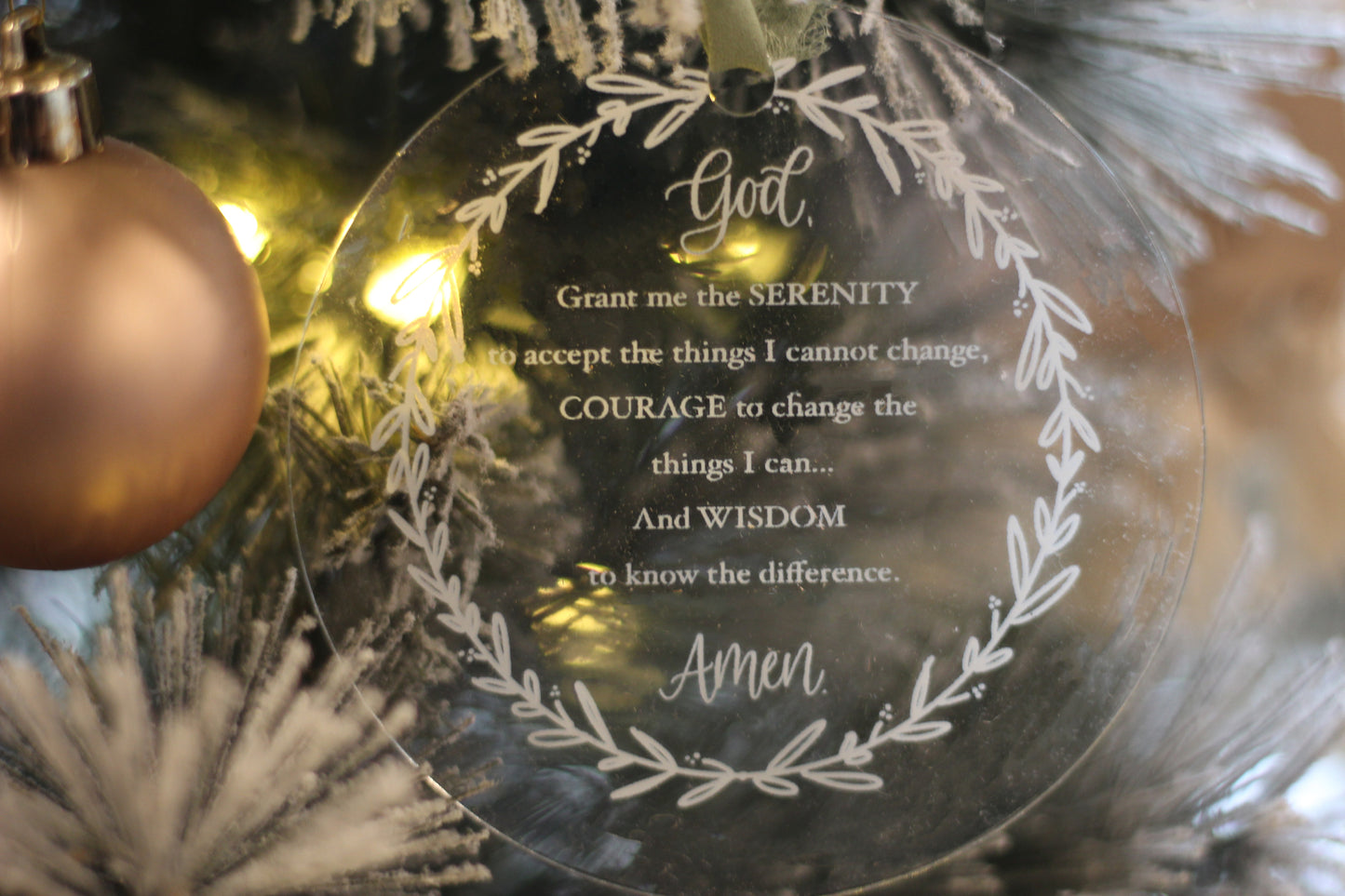 Serenity Prayer Ornament